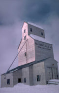 pillsbury silo snow Vintage A4 Photo Print