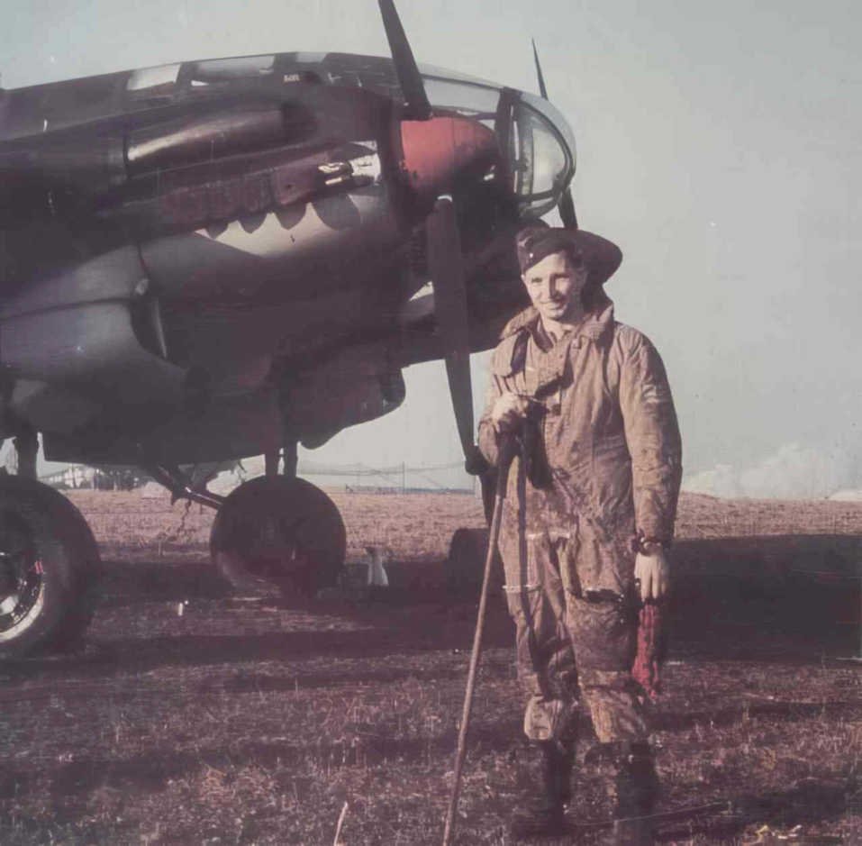 pilot hurricane field Vintage world war A4 Photo Print