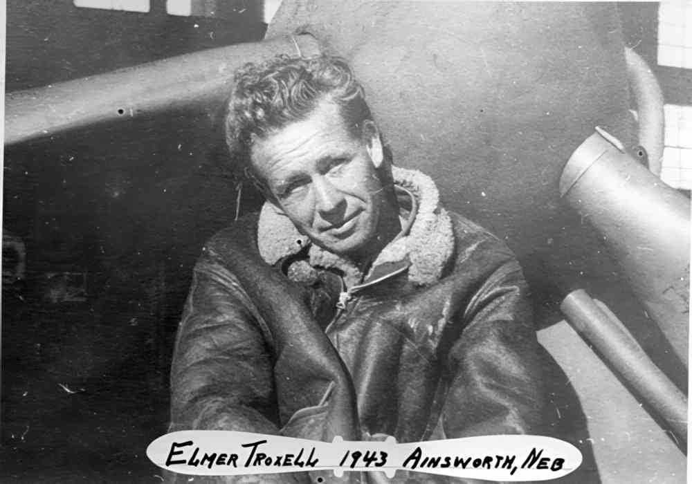 pilot mustang troxell Vintage world war A4 Photo Print