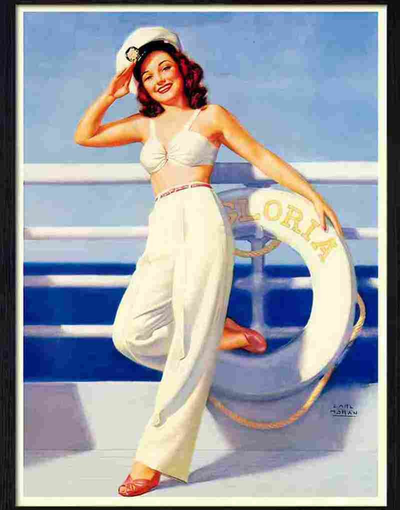 pin up Advert A4 Photo Print