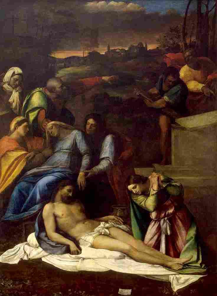 piombo lamentation of christ Art A4 Photo Print