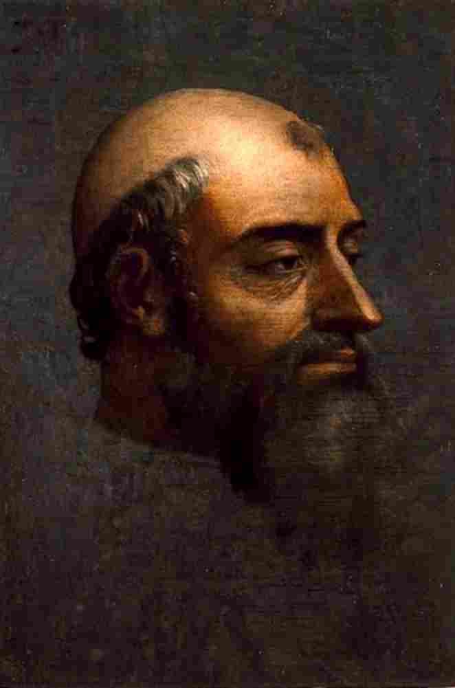 piombo pope clement vii on slate Art A4 Photo Print