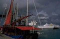 pirate hook ship 1980s 1990s A4 Photo Print