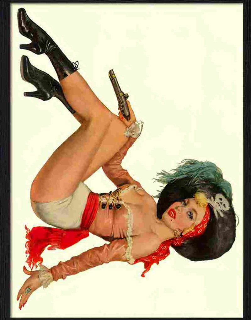 pirate pin up 1956 A4 Photo Print