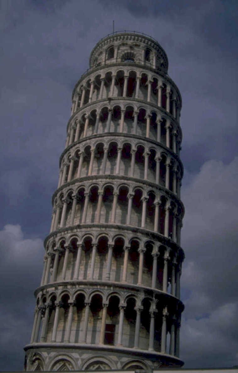 pisa leaning tower 2 1980s 1990s A4 Photo Print