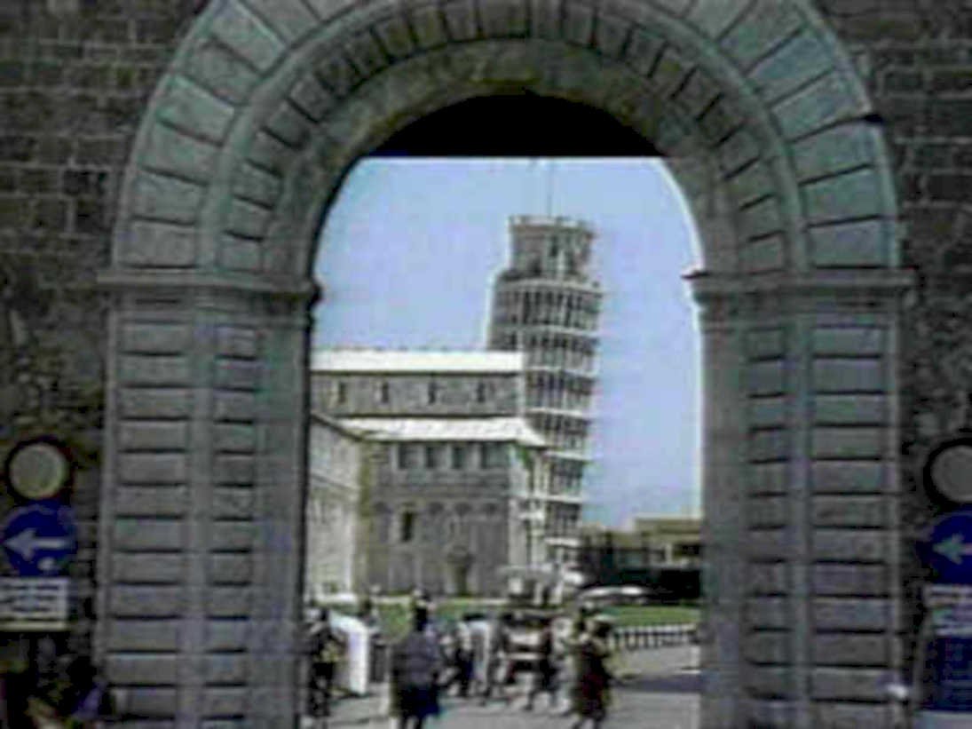 pisa tower gateway1980s 1990s A4 Photo Print