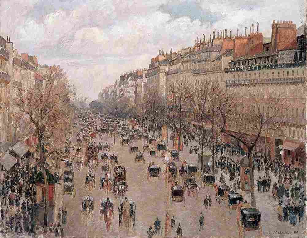 piss Boulevard Monmartre in Paris Art A4 Photo Print