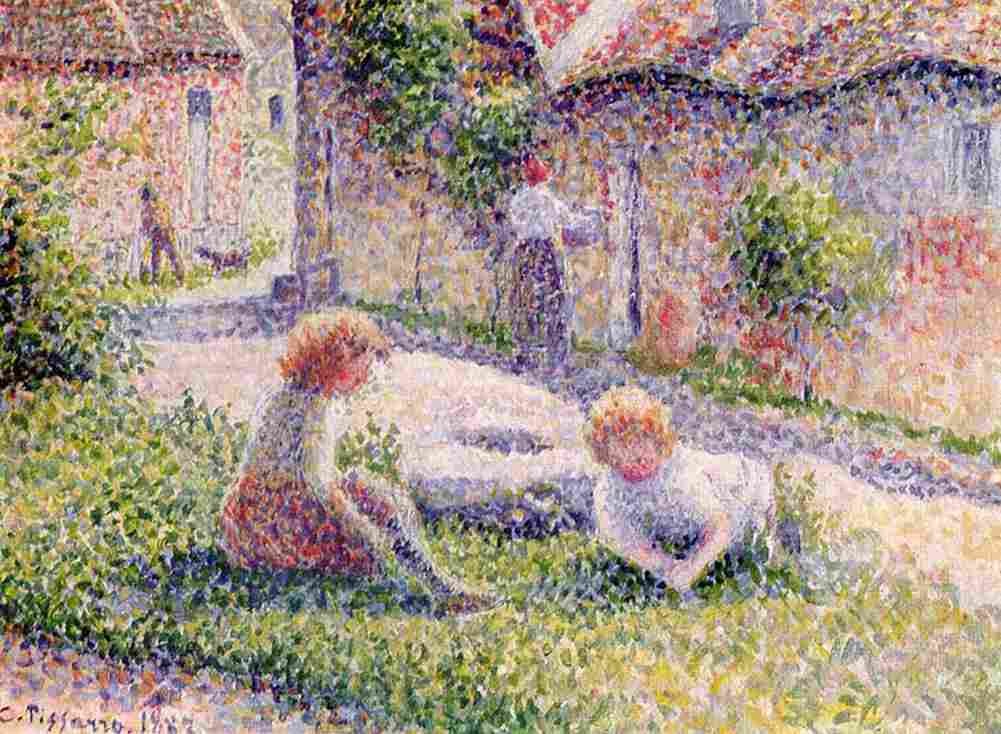 piss Children on a Farm Art A4 Photo Print