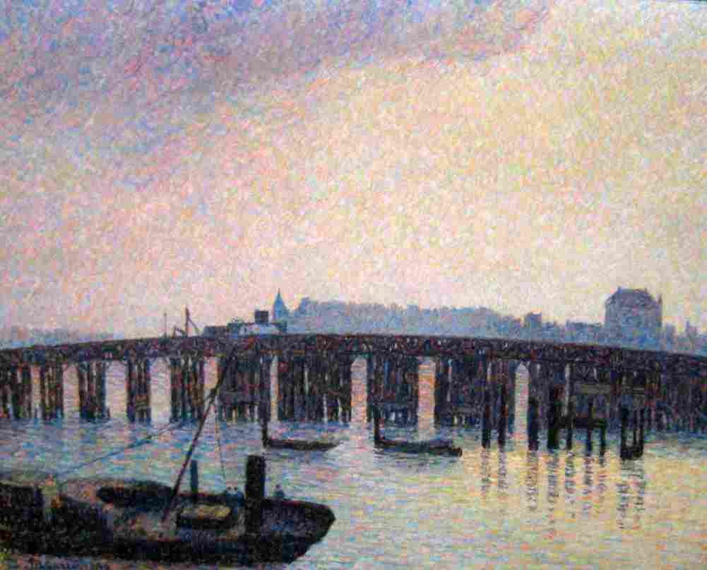 piss Old Chelsea Bridge Art A4 Photo Print