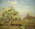 piss Orchard in Bloom Louveciennes Art A4 Photo Print