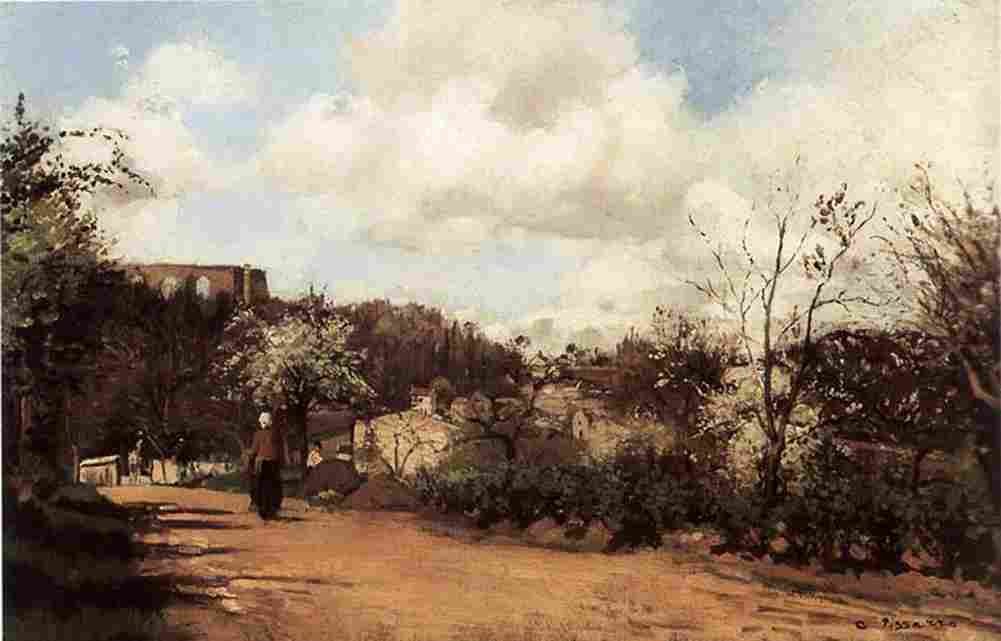 piss View from Louveciennes Art A4 Photo Print