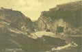pitagel castle cliffVintage 1880s 1900s A4 Photo Print