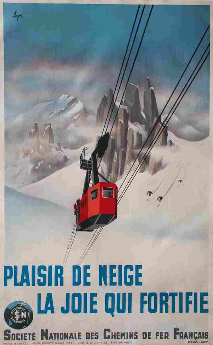 plaisir de neige n reale 1938 4 Advert A4 Photo Print