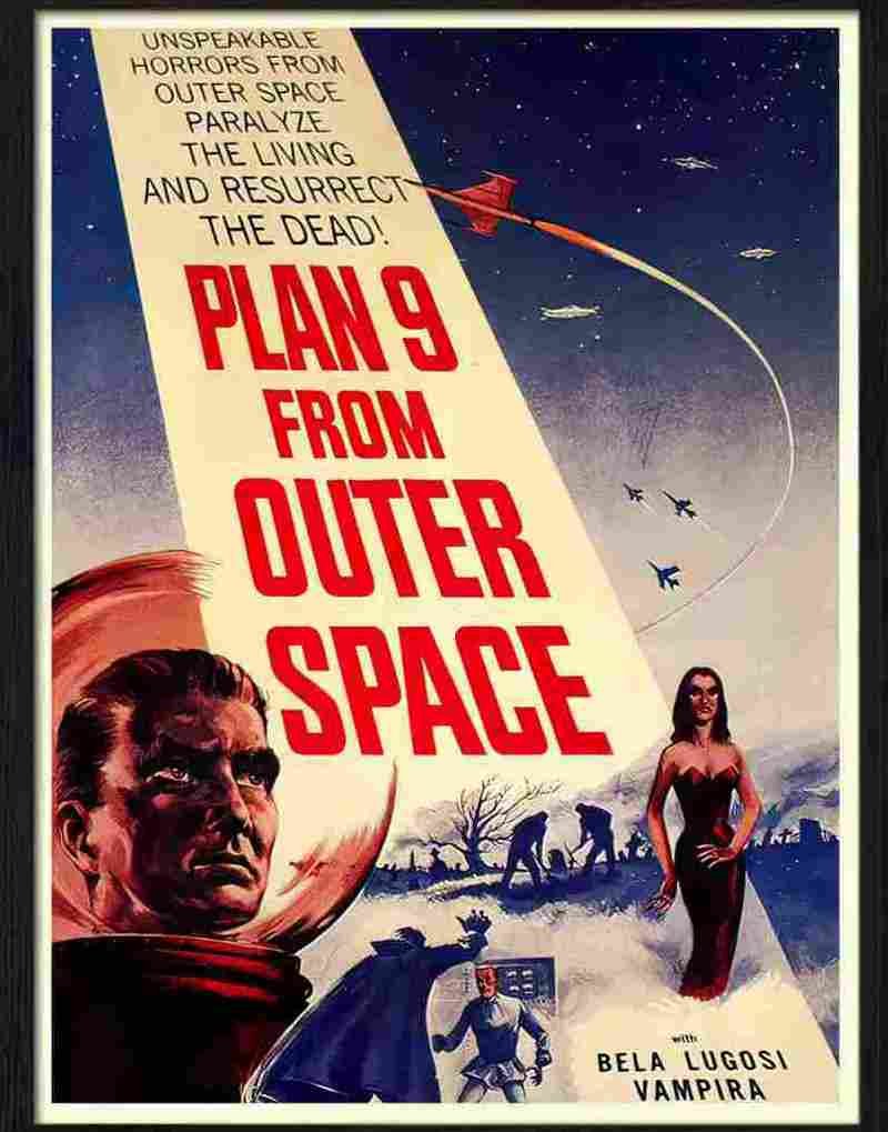 plan nine from outer space ed wood Advert A4 Photo Print