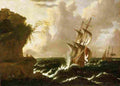 plattenberg dutch ship in a storm Art A4 Photo Print