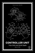 playstation controller patent print black A4 Photo Print
