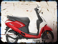 pleasure Hero A4 Photo Print Motorbike Vintage Aged