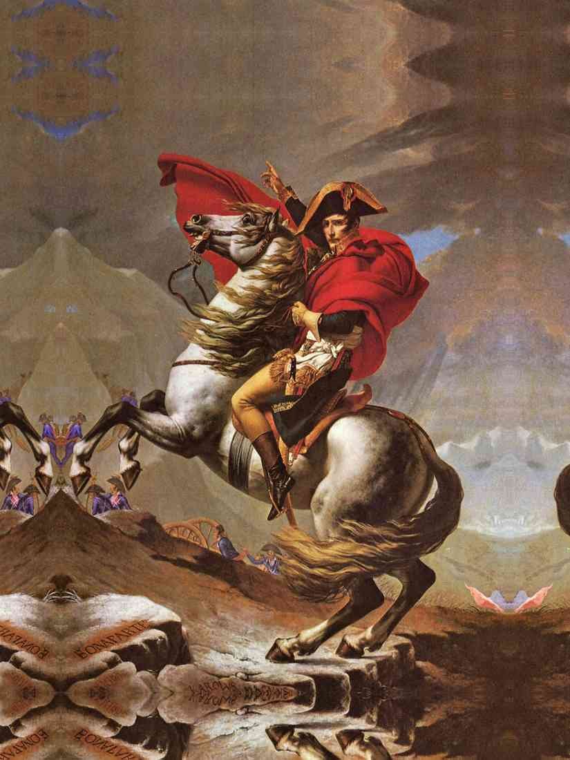 plus Napoleon crosses the great Saint Bernard Pass Jacques Louis David A4 Photo Print