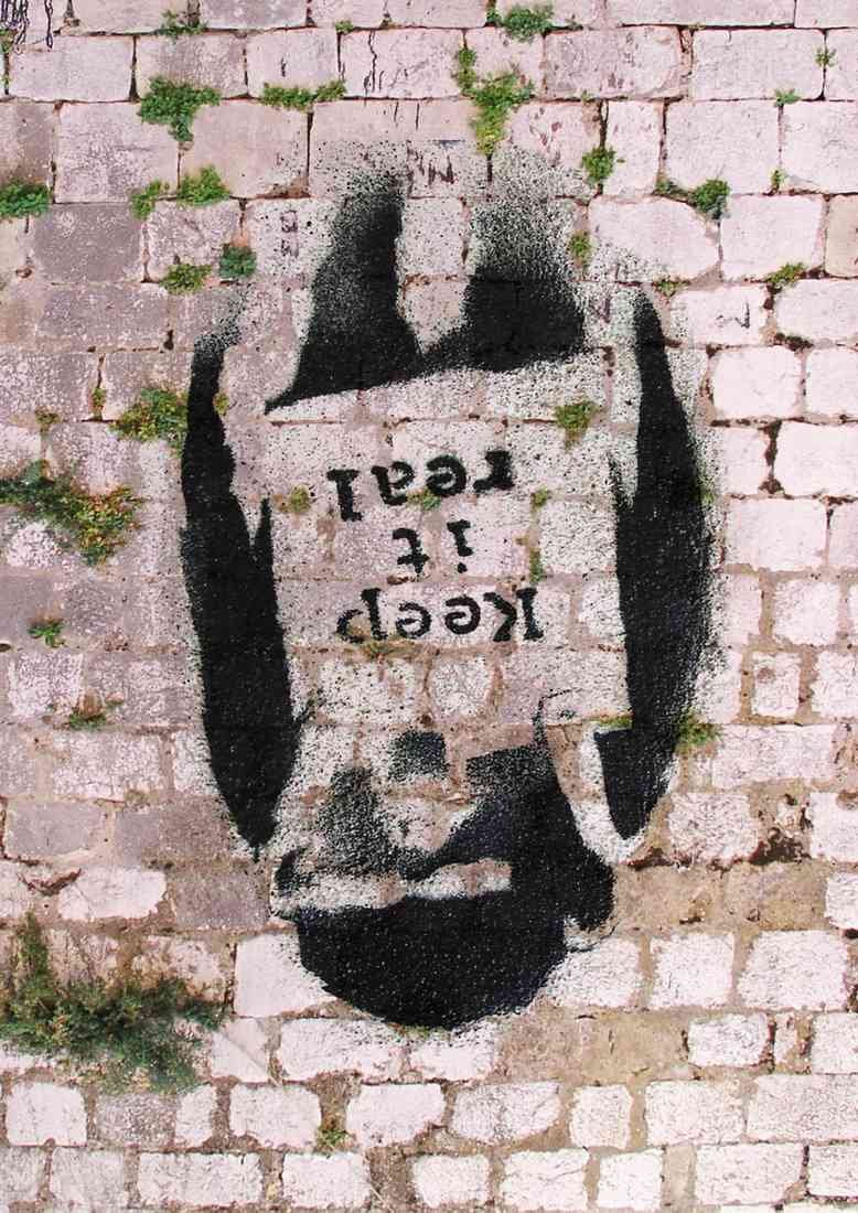 plus keep it real wall A4 Photo Print