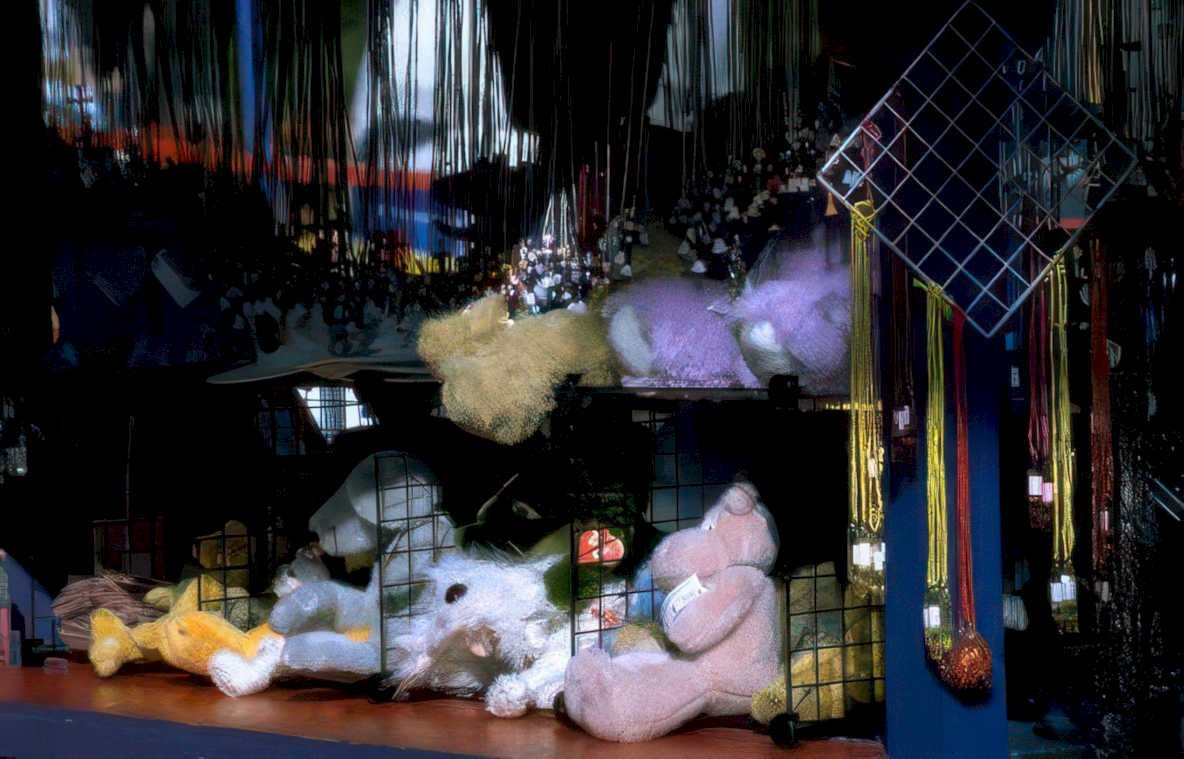 plush animals bears Vintage A4 Photo Print