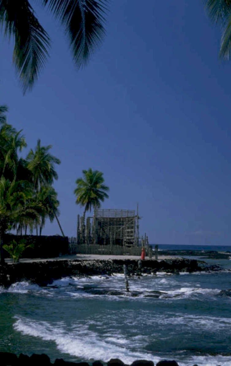 poipu beach scaffolding 1980s 1990s A4 Photo Print