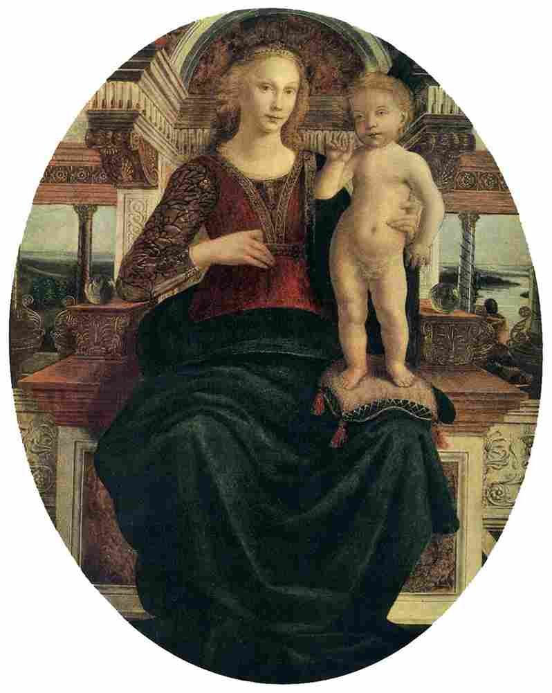 pollaiuolo piero mary with the child Art A4 Photo Print
