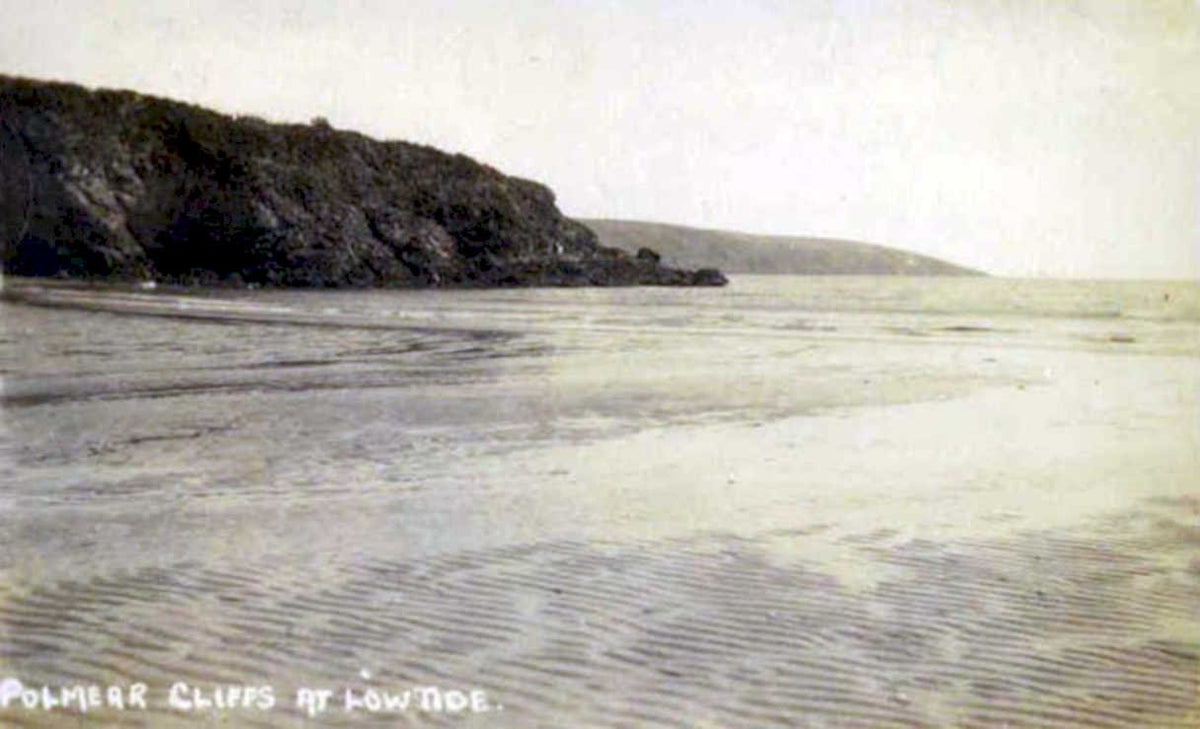 polperro cliffs lowVintage 1880s 1900s A4 Photo Print