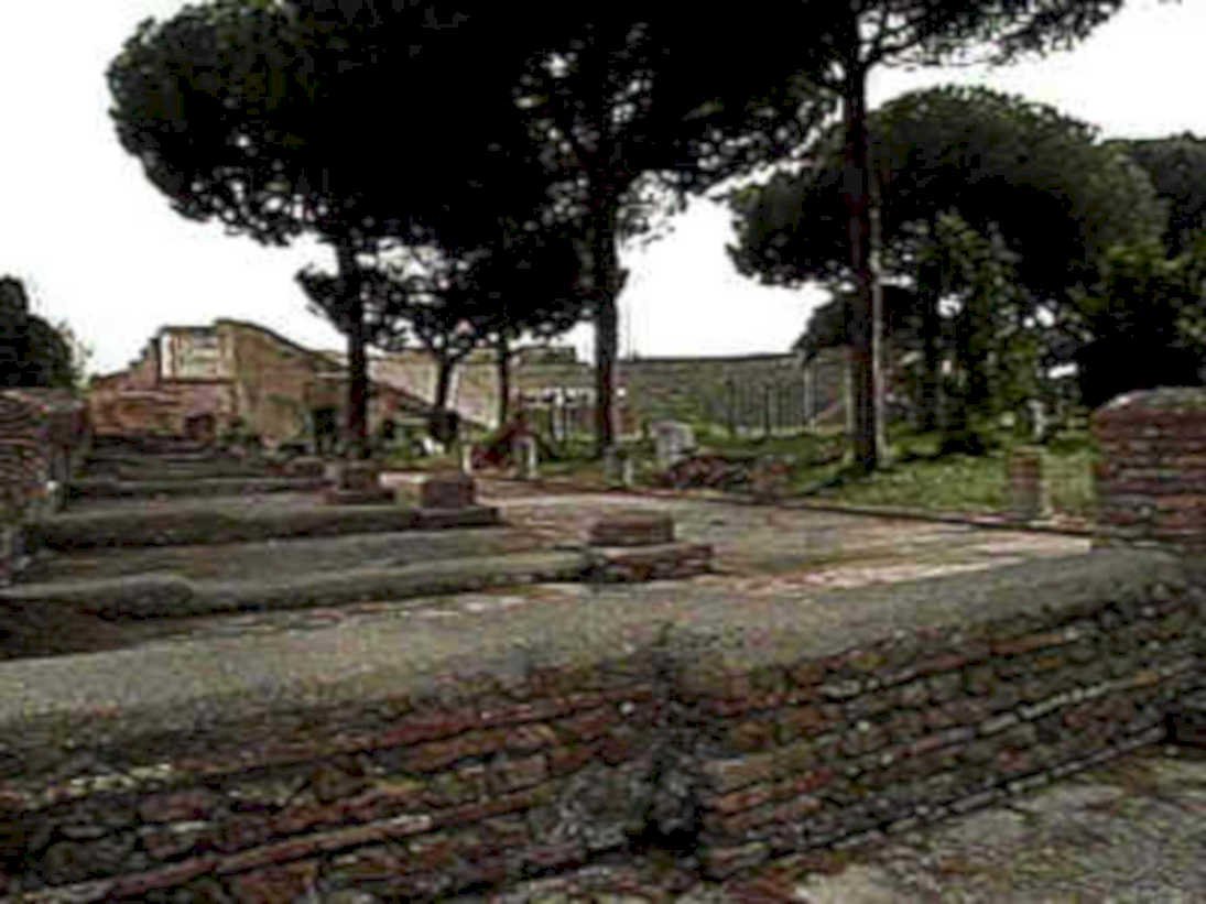 pompeii forum ruins1980s 1990s A4 Photo Print