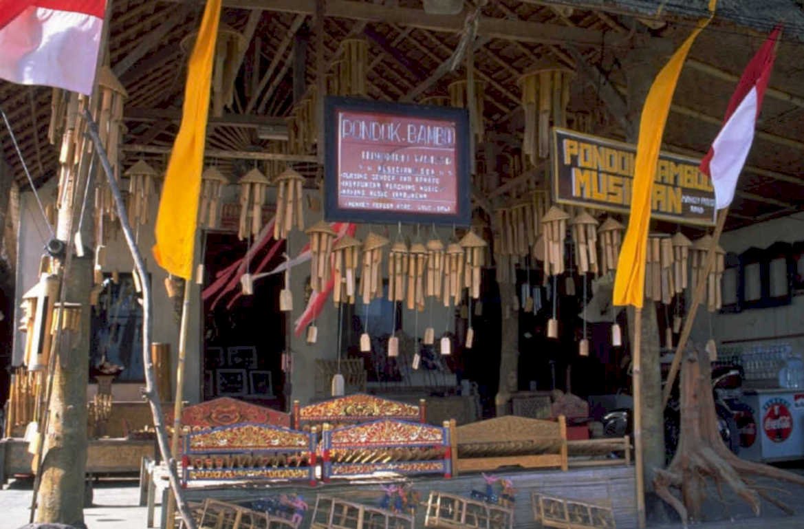 pondok bamboo instruments 1980s 1990s A4 Photo Print