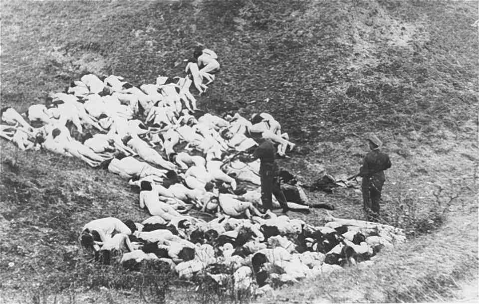 poniatowski woods massacre Vintage world war A4 Photo Print