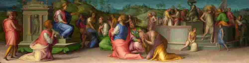 pontormo jacopo da giuseppe receives requests for help from brothers Art A4 Photo Print