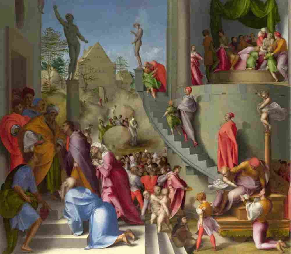 pontormo jacopo da joseph in egypt Art A4 Photo Print