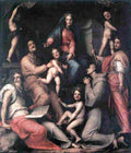 pontormo jacopo da madonna and child with saints Art A4 Photo Print