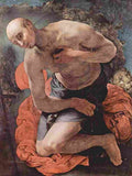 pontormo jacopo da repentant saint jerome Art A4 Photo Print