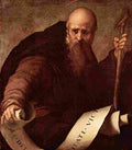 pontormo jacopo da saint antonius abbas Art A4 Photo Print