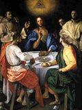 pontormo jacopo da supper at emmaus Art A4 Photo Print