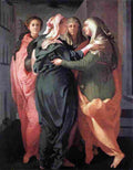 pontormo jacopo da the visitation Art A4 Photo Print