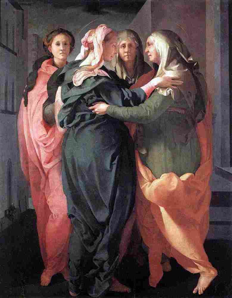 pontormo jacopo da the visitation Art A4 Photo Print