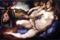 pontormo jacopo da venus and cupid Art A4 Photo Print