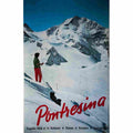 pontresina jules geiger 1962 3 Advert A4 Photo Print