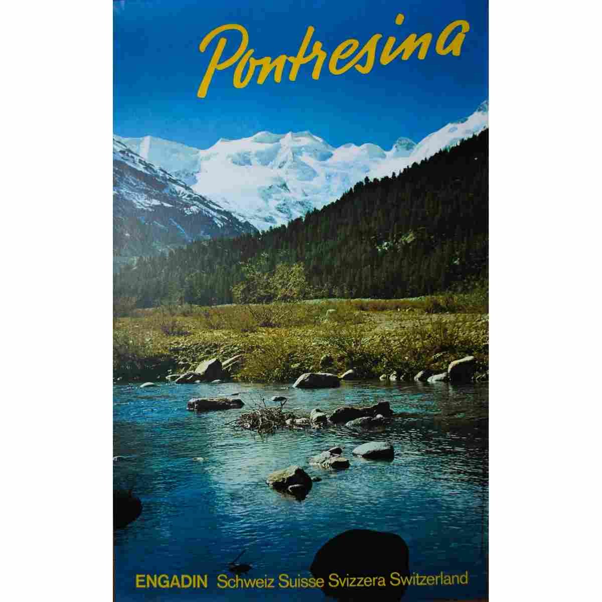 pontresina ruedi wiesner 2 Advert A4 Photo Print