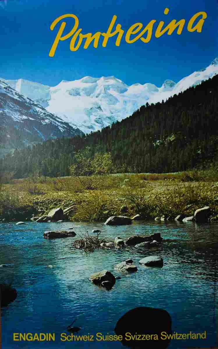 pontresina ruedi wiesner 4 Advert A4 Photo Print