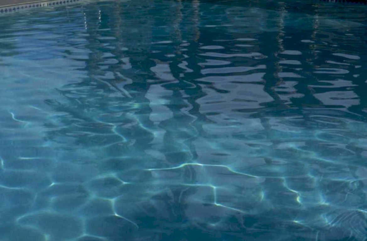 pool reflection blue 1980s 1990s A4 Photo Print
