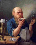 popov andrei workman drinking tea Art A4 Photo Print