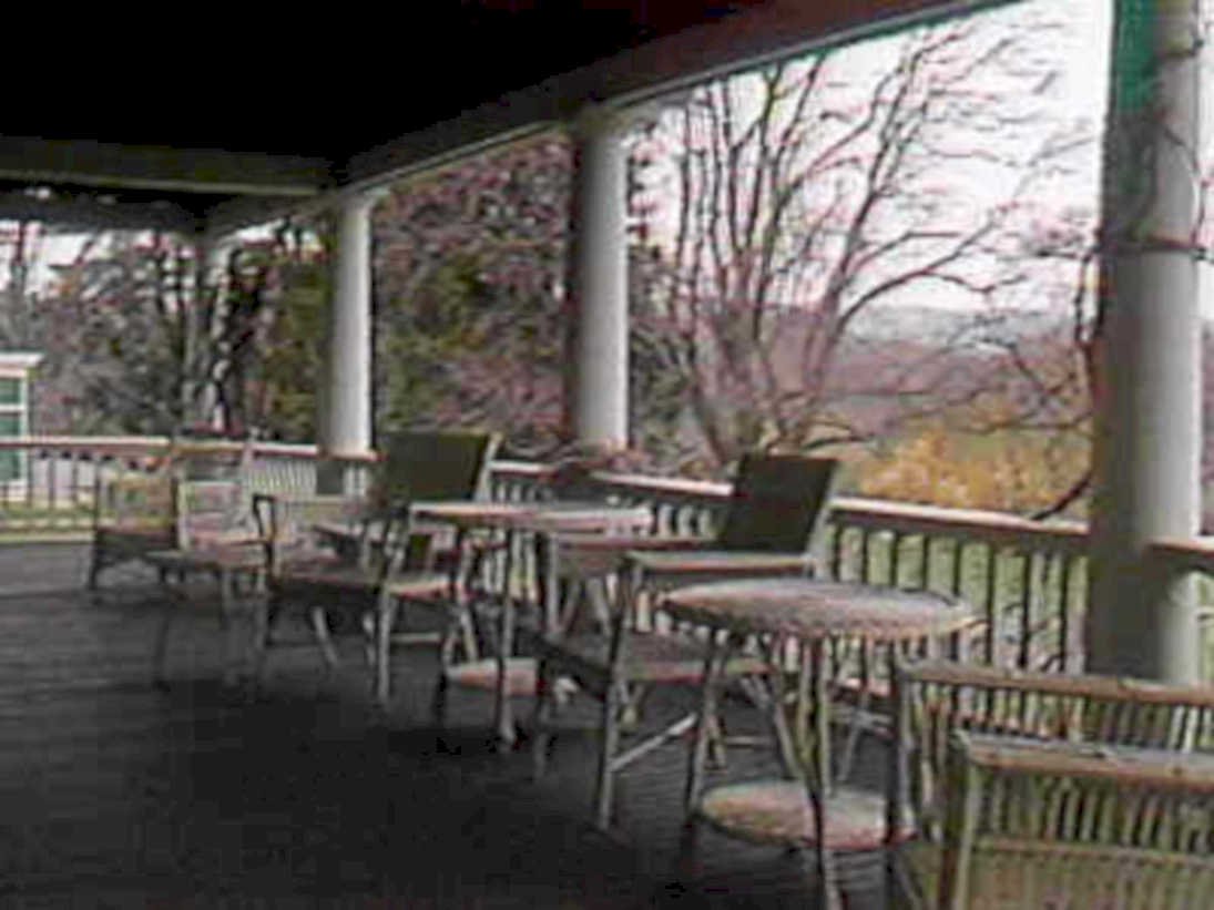 porch mountain winter1980s 1990s A4 Photo Print