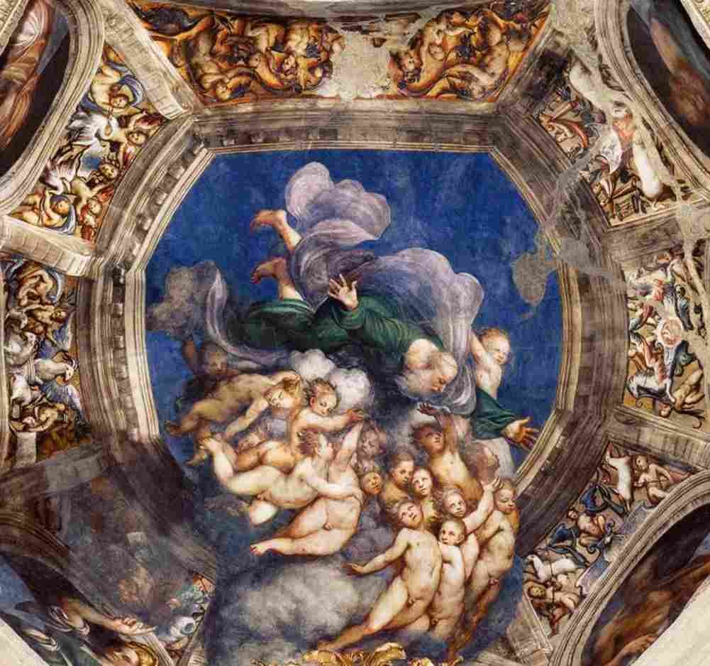 pordenone god the father with angels Art A4 Photo Print
