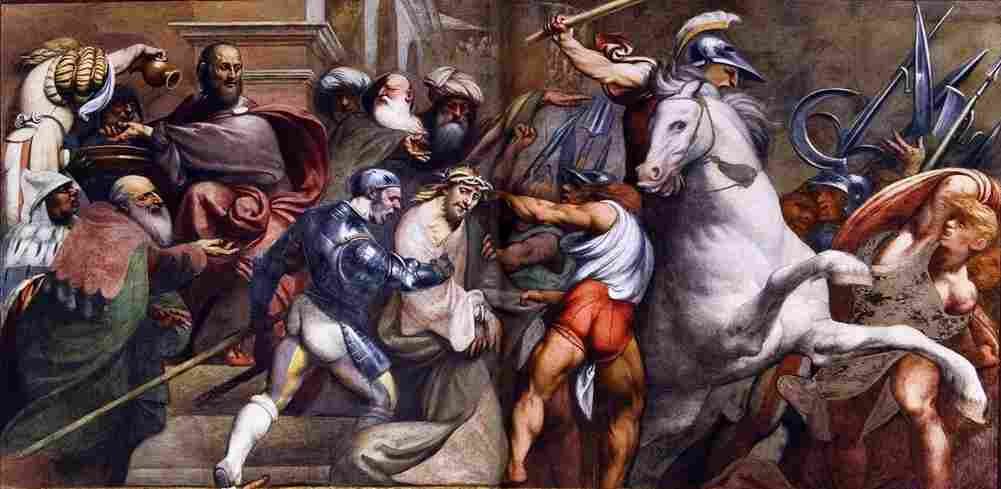 pordenone pilate judges christ Art A4 Photo Print