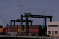 port crane containers 1980s 1990s A4 Photo Print
