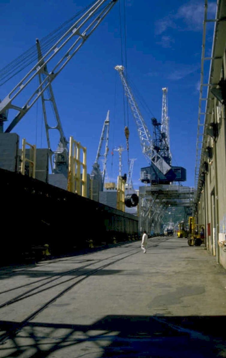 port crane operation 1980s 1990s A4 Photo Print