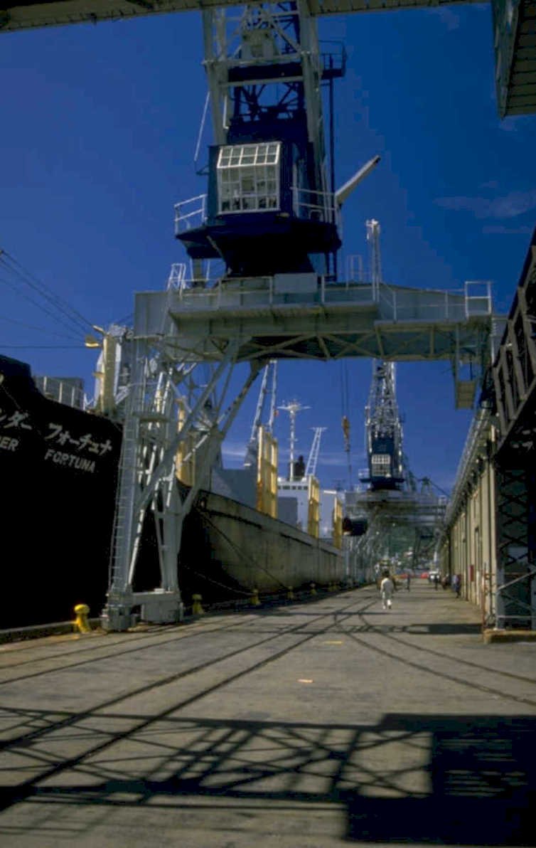 port crane ship 1980s 1990s A4 Photo Print